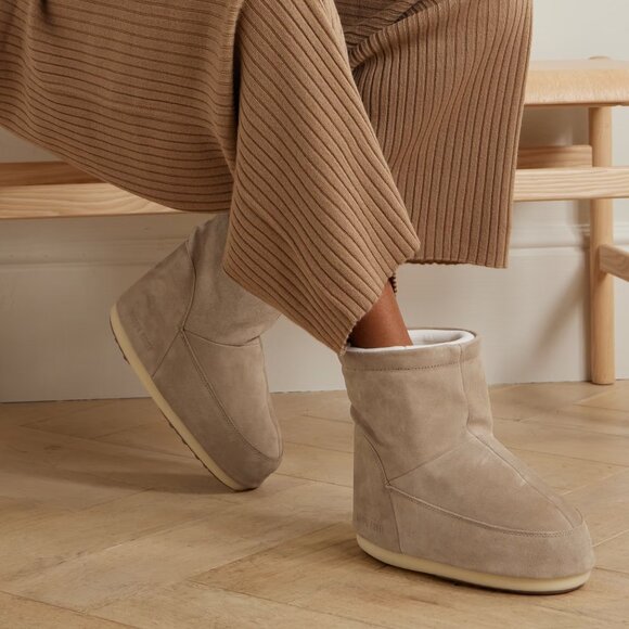 NEW MOON BOOTS Made in Europe Icon Nolace Low Boots -  in send unisex 1025 10s5 - Picture 1 of 8